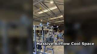 6 ব্লেড 16 ফুট 5.0M উচ্চ ভলিউম লো স্পিড ফ্যান ডেমো দেখুন