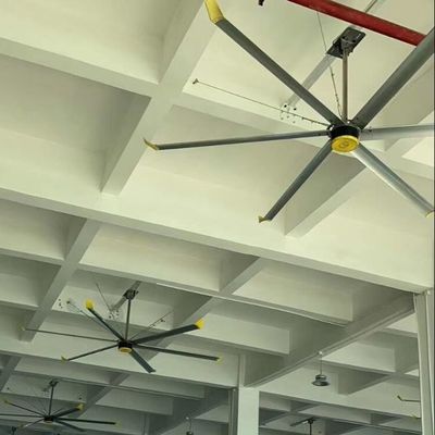 ভালো দাম কর্মশালা বায়ুচলাচল 24FT 58RPM শিল্প উচ্চ ভলিউম এবং নিম্ন গতির সিলিং ভ্যান অনলাইন