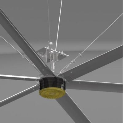 ভালো দাম 16 ফুট 58rpm Pmsm অতিরিক্ত বড় HVLS শিল্প সিলিং ভ্যান গুদাম এবং কারখানা জন্য অনলাইন