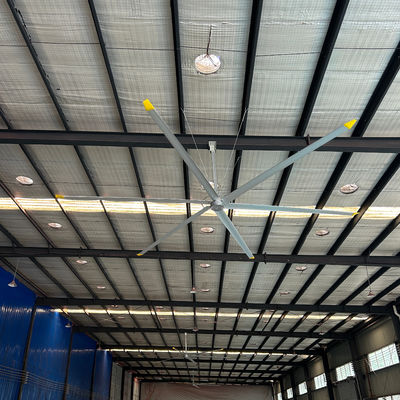ভালো দাম বায়ু শীতল এবং বায়ুচলাচল ফাংশন জন্য 8FT-24FT বড় শিল্প HVLS সিলিং ফ্যান অনলাইন