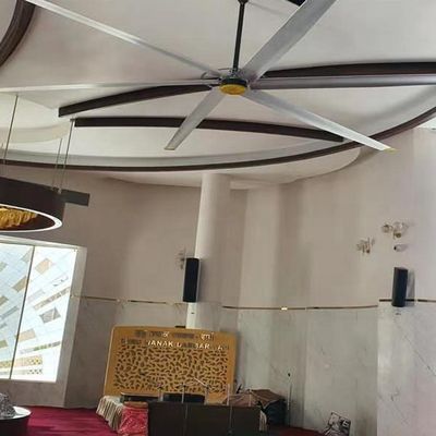 ভালো দাম বাণিজ্যিক বায়ুচলাচল জন্য শিল্প HVLS সিলিং ফ্যান 6.1m 20FT BLDC ব্রাশহীন মোটর অনলাইন