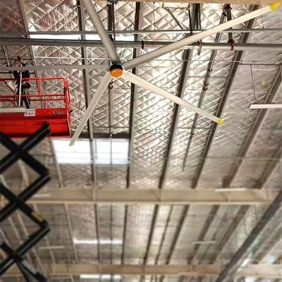 ভালো দাম 7.3m 24FT ইন্ডাস্ট্রিয়াল এনার্জি সেভিং বড় সিলিং HVLS ফ্যান রক্ষণাবেক্ষণ মুক্ত নকশা সহ অনলাইন