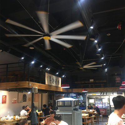 ভালো দাম 2.4m 8FT ব্রাশহীন বৈদ্যুতিক HVLS সিলিং ফ্যান গুদাম ফার্ম রেস্তোঁরা হোম অনলাইন