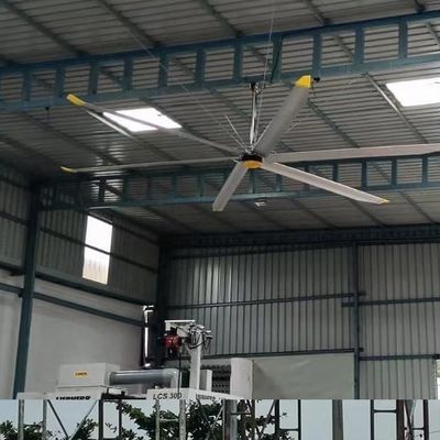 ভালো দাম বায়ু শীতল এবং বায়ুচলাচল জন্য BLCD মোটর 5.0m 16FT বড় বায়ু প্রবাহ HVLS সিলিং ফ্যান অনলাইন