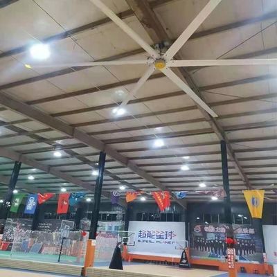 ভালো দাম জিমনেসিয়াম সেন্টারের জন্য DX-7.3 24FT বড় HVls শিল্প সিলিং ফ্যান ব্যাসার্ধ 7.3 মিটার অনলাইন