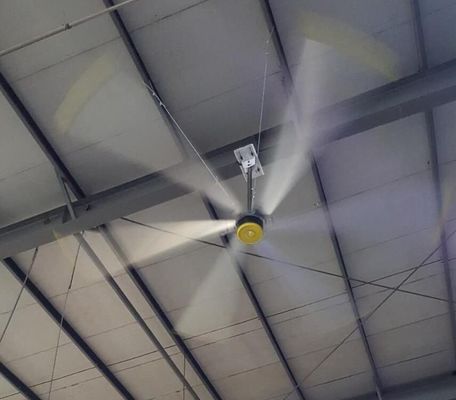 ভালো দাম শিল্প সিলিং জন্য 24FT ব্যাসার্ধ শীতল ফ্যান আল-এমজি অ্যালোয় ব্লেড খাদ্য গুদামে বায়ু শুকানোর অনলাইন