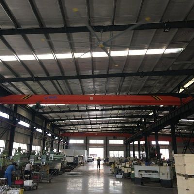 ভালো দাম 7.3 মিটার এইচভিএলস বিশাল শিল্প সিলিং ফ্যান উচ্চ এবং বড় স্থান জন্য বায়ুচলাচল অনলাইন
