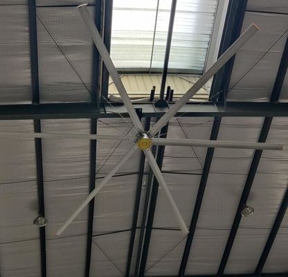 ভালো দাম 7.3M 24 FooT Pmsm মোটর শিল্প বায়ুচলাচল বড় HVLS ভ্যান অনলাইন