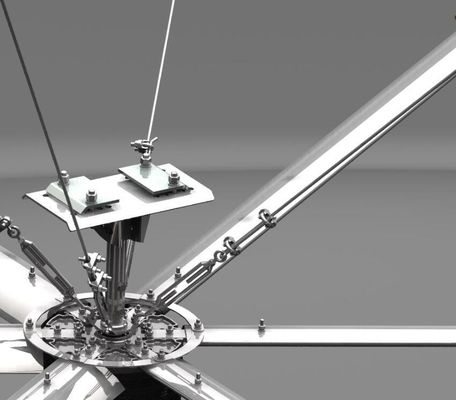 ভালো দাম 7.3m 50RPM অ্যালুমিনিয়াম ব্লেড সিলিং ফ্যান ওয়ার্কশপ বায়ুচলাচল জন্য অনলাইন
