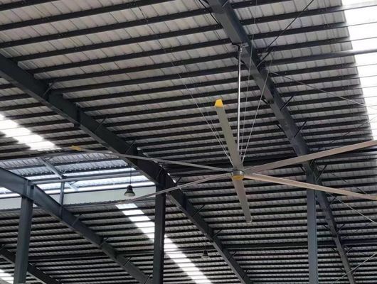 ভালো দাম বায়ু শীতল এবং বায়ুচলাচল জন্য 24FT বড় শিল্প Pmsm HVls সিলিং ফ্যান অনলাইন